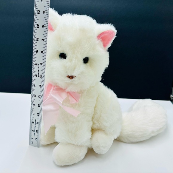 Vintage Fairview White Cat Blue Eyes 9” Plush Stuffed Animal Toy Thailand - Picture 11 of 11
